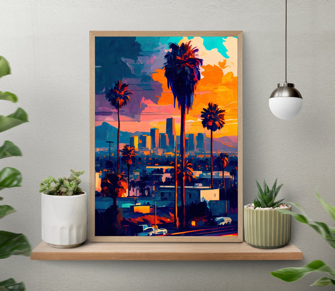 Los Angeles Wall Art Los Angeles Los Angeles Photo Los Angeles Poster Print Los Angeles Painting California Wall Decor Usa - Image 5