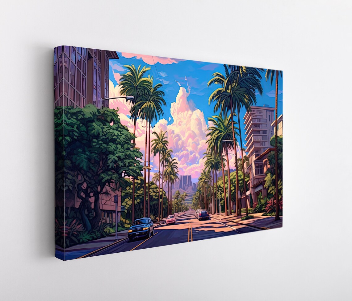 Honolulu Art Hawaiian Travel Poster Hawaii Art Hawaiian Travel Poster Hawaii Oil Painting Home Decor - Image 5