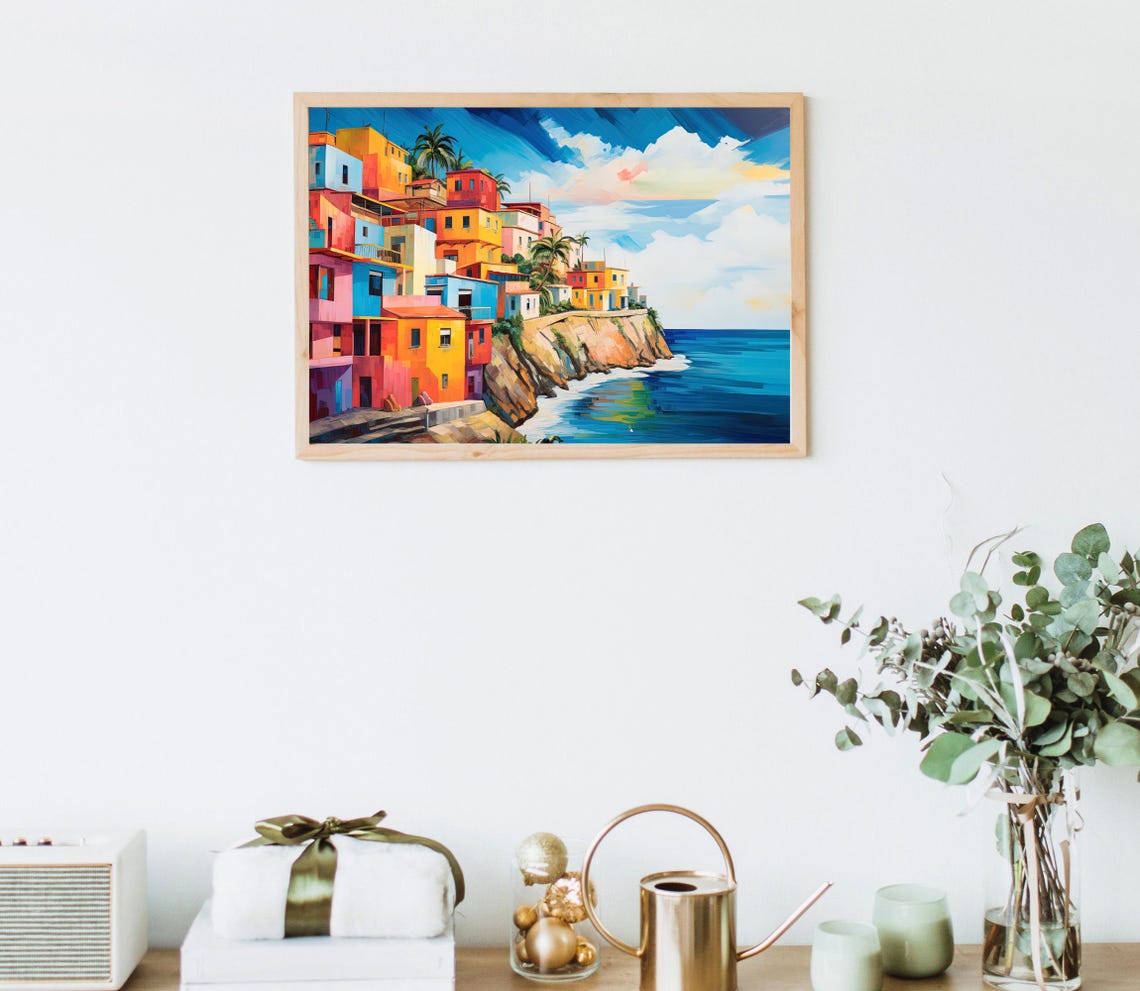 Puerto Rico Wall Art Large Print San Juan Poster San Juan Painting San Juan Print San Juan Travel Art Puerto Rican Gift - Image 5