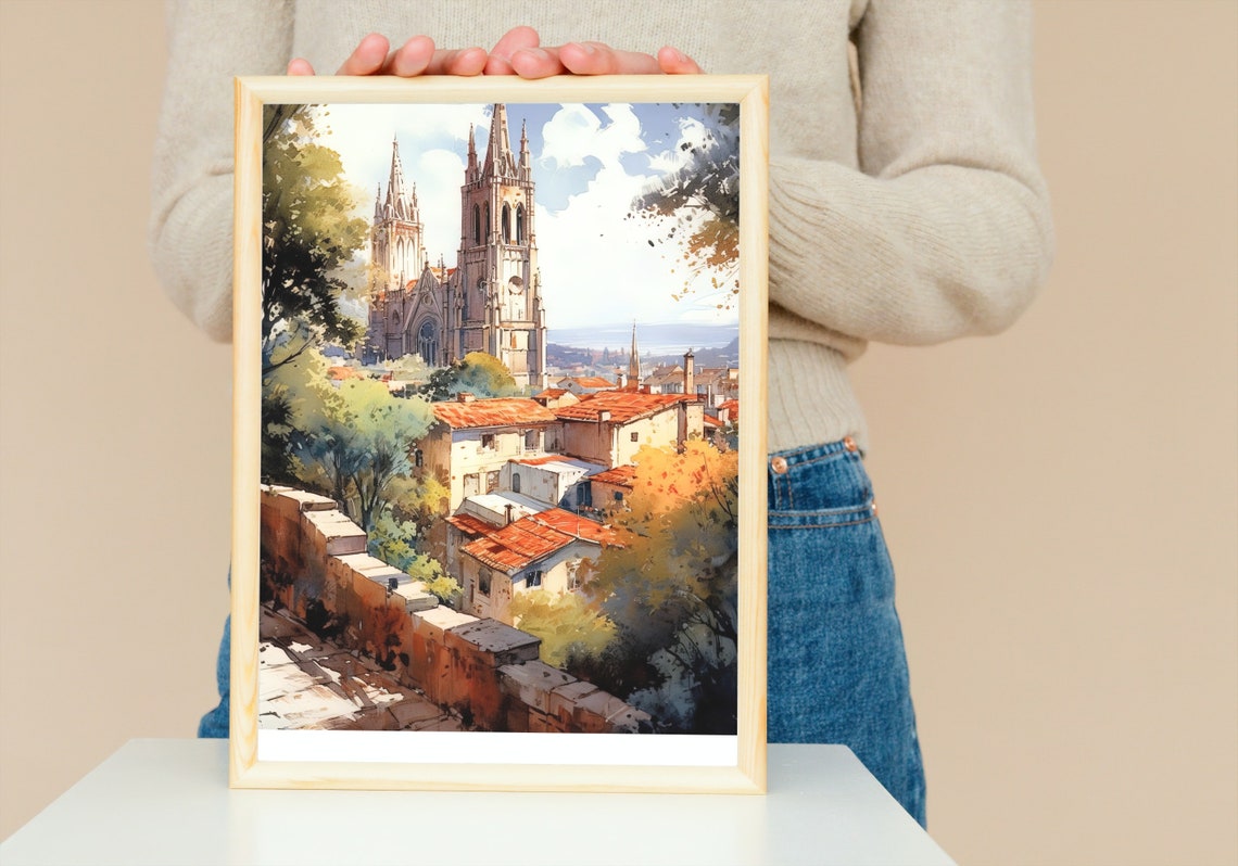San Miguel De Allende Watercolor Art Print San Miguel De Allende Wall Art San Miguel De Allende Poster San Miguel De Allende Photo Mexic0