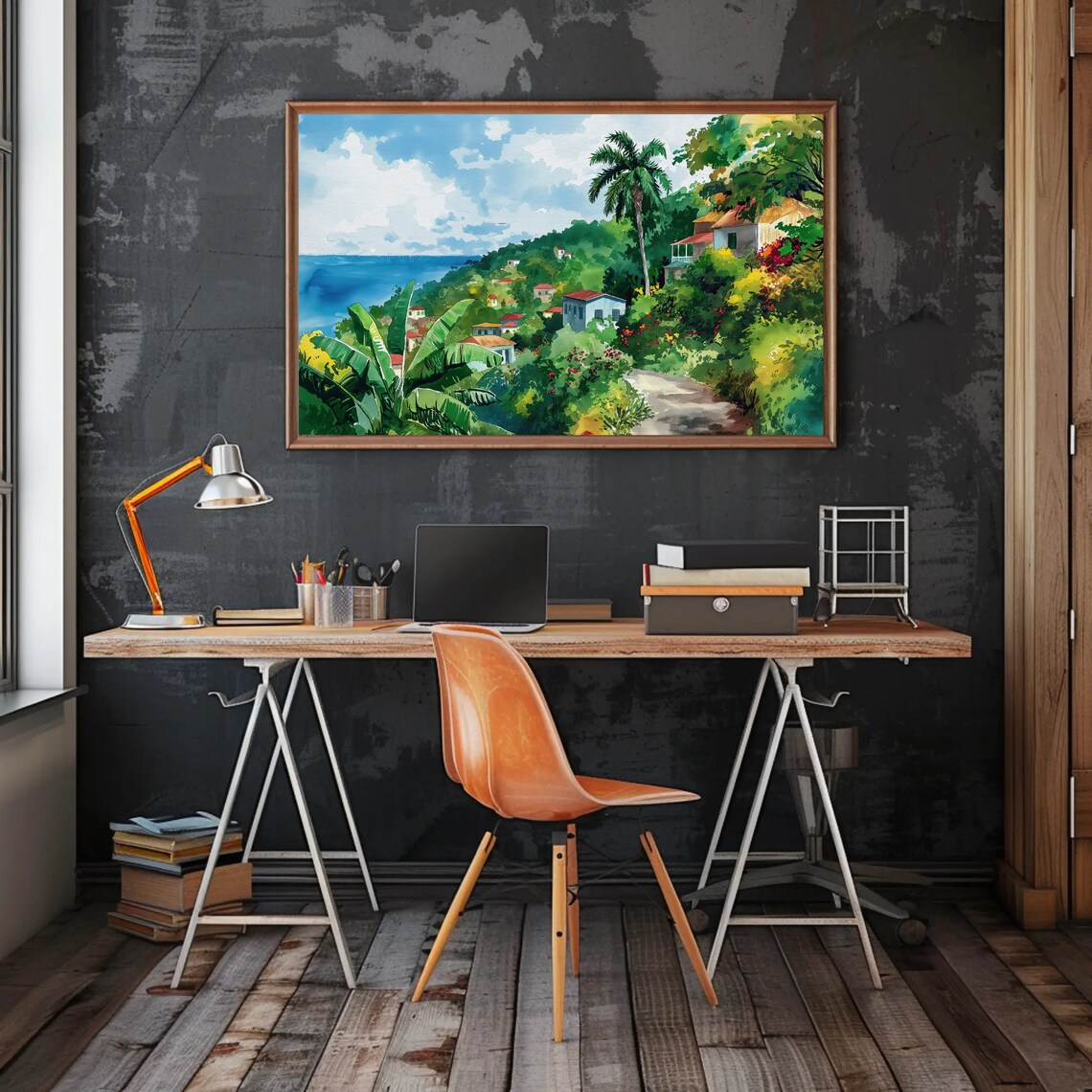 Jamaica Painting, Caribbean Wall Art Poster Print - Image 5