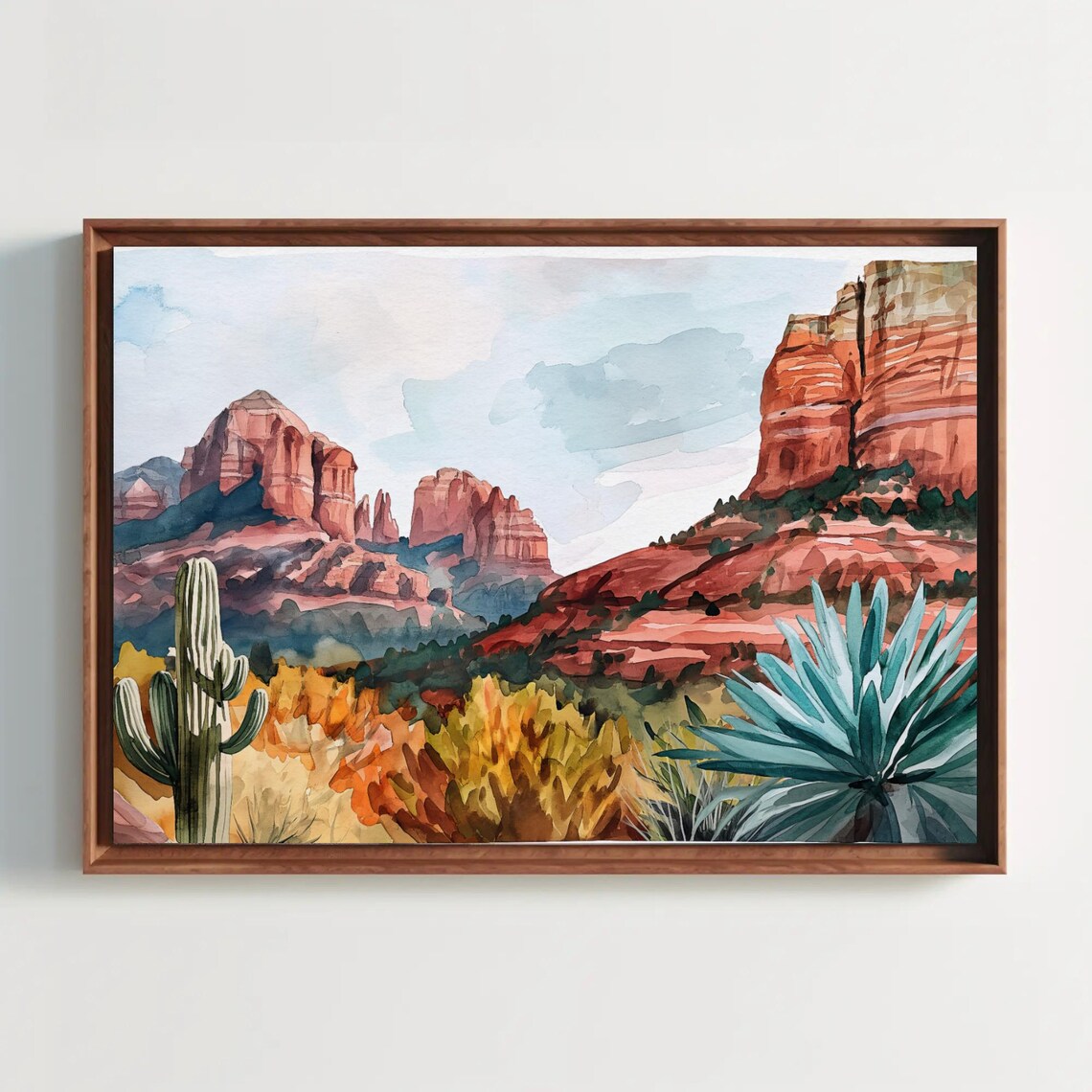 Sedona Desert Landscape, Arizona Travel Poster