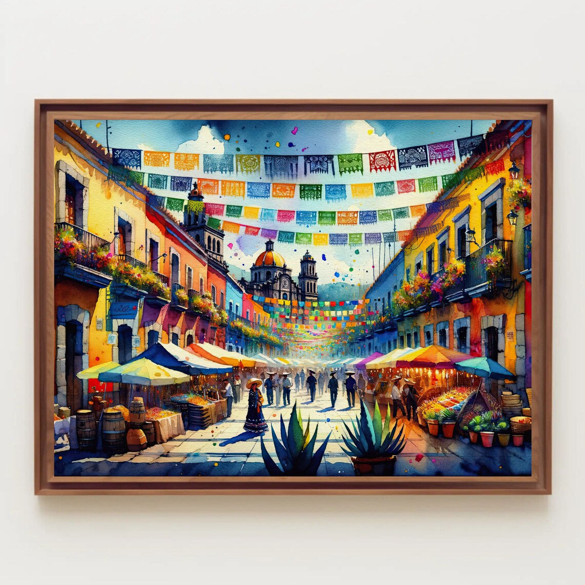Essence Of Mexico, Mexican Street Painting Art Print - Image 4
