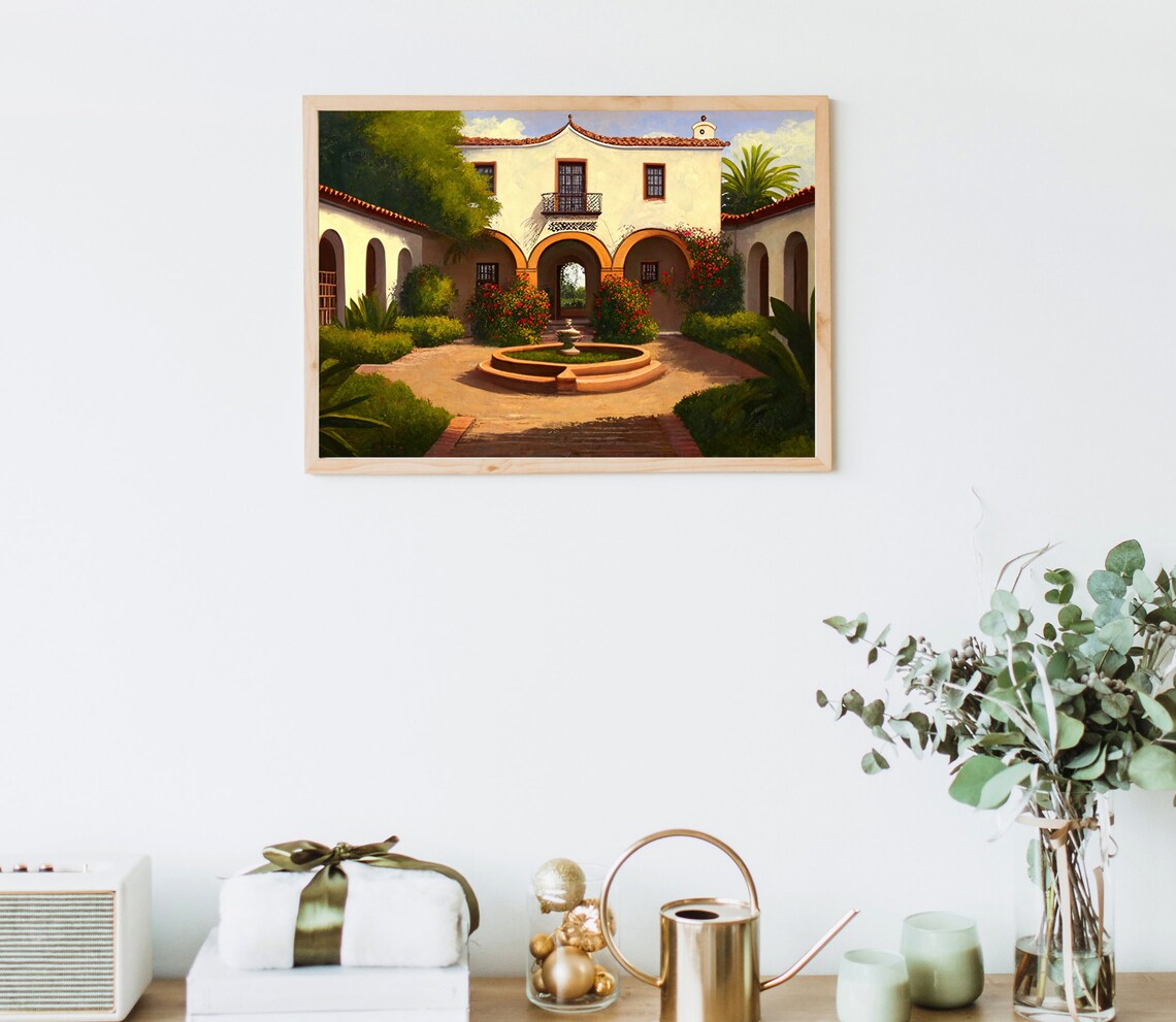 Hacienda Art Print, Mexican Living Room Decor - Image 5