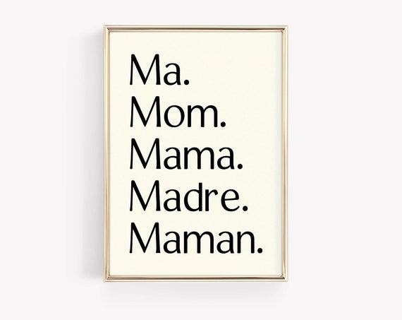 Mothers Day Print Gifts For Mom Gift For Her Wall Art For Mother Art Mom To Be Prints New Mom Gifts