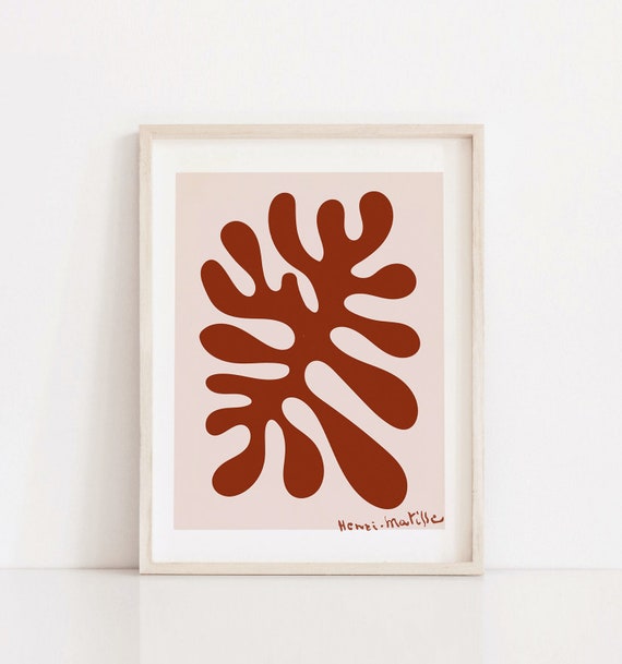 Matisse Cutout Henri Print Leaf Abstract Modern Wall Art Lithograph Poster