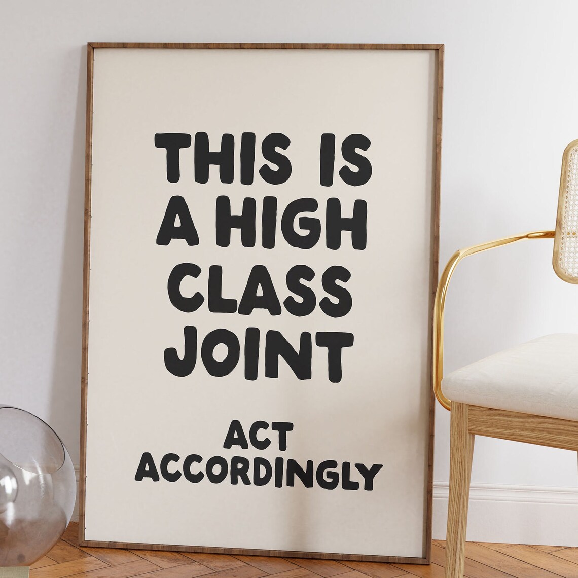 High Class Joint Art Print, Preppy Apartment Decor - Image 2