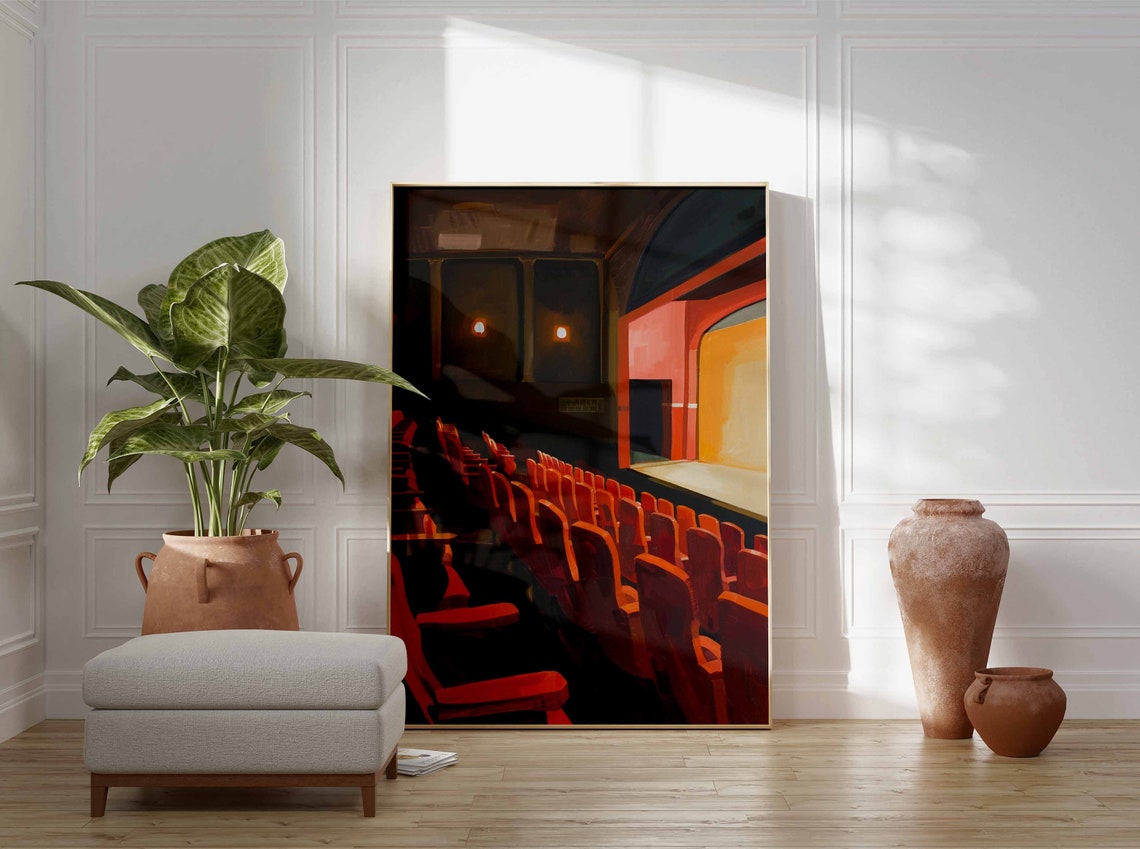 Vintage Movie Theatre Poster Retro Cinema Art Classic Film Wall Decor Theatre Print Nostalgic Art Retro Decor Retro Movie Poster - Image 3