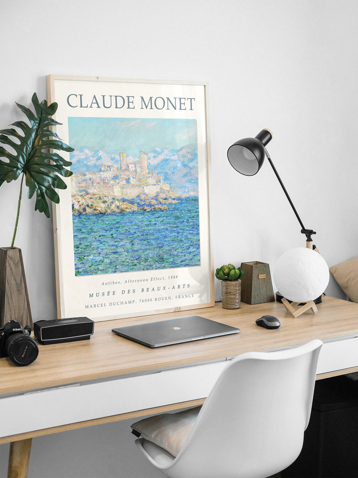 Claude Monet Antibes Afternoon Effect Vintage Poster - Image 2