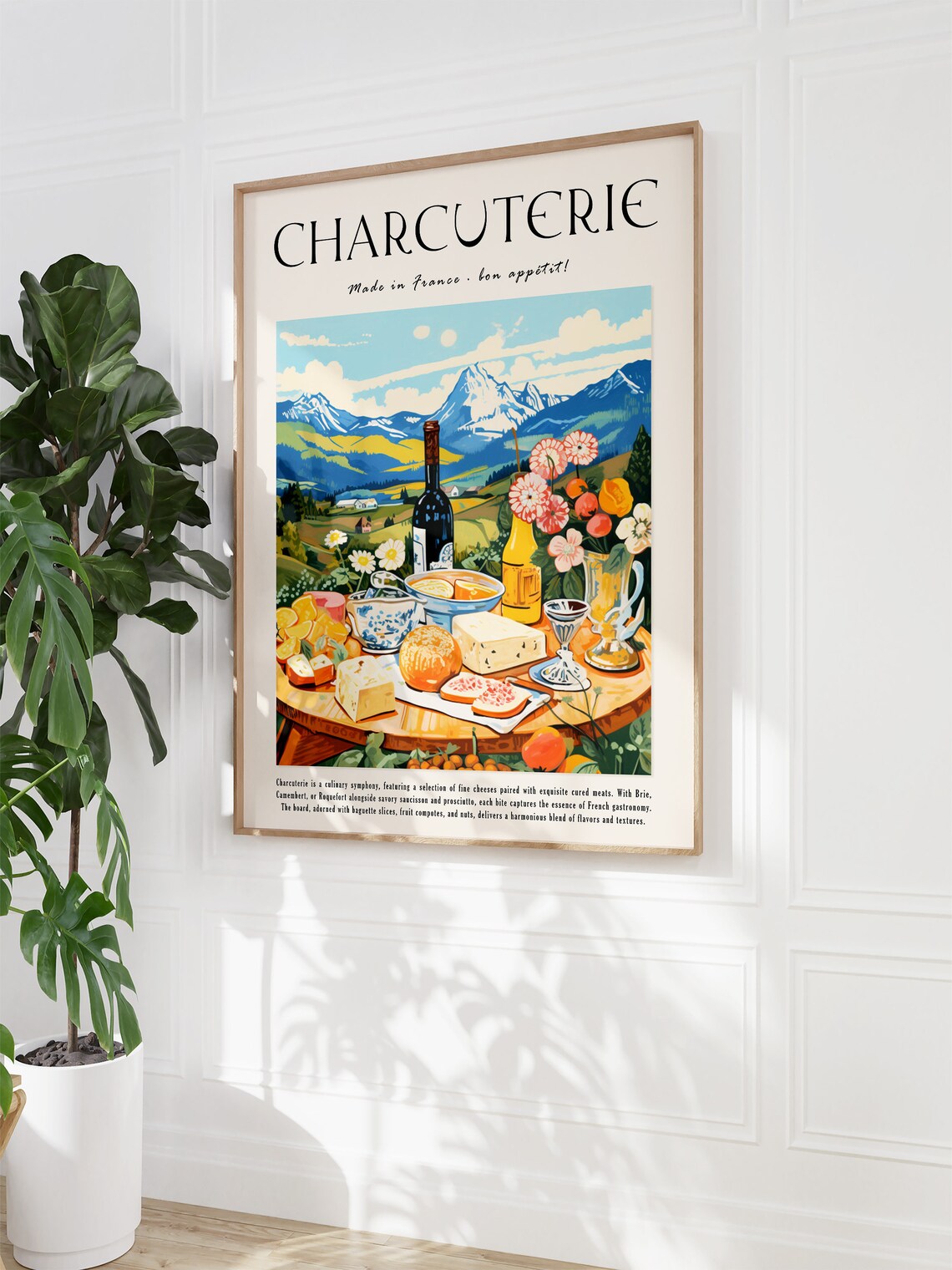 French Cheese Kitchen Decor Wall Art Print - Image 3
