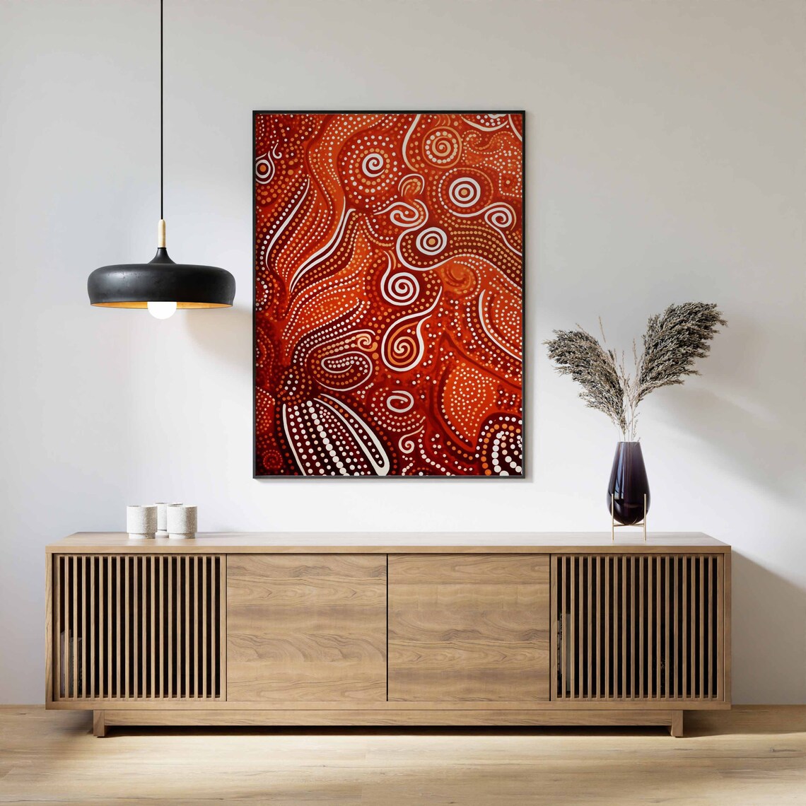 Aboriginal Australian Cultural Art Print, Tribal Decor - Image 2