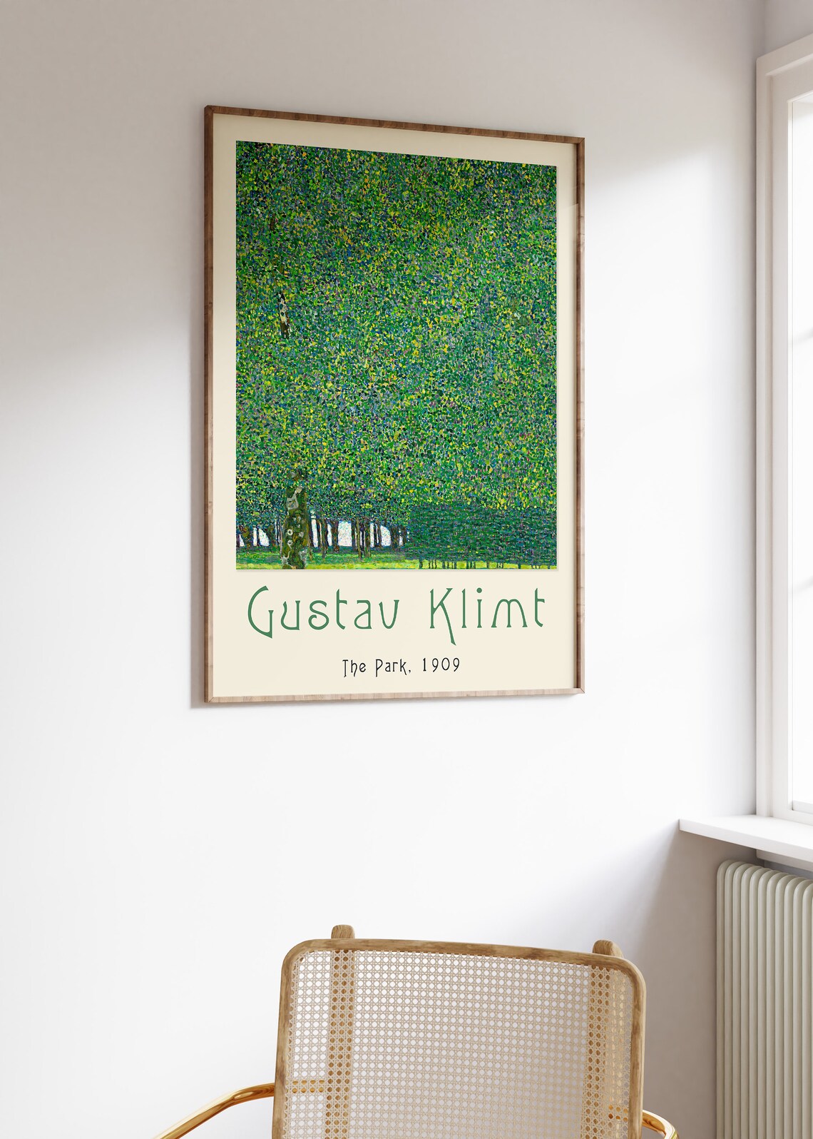 Gustav Klimt The Park Exhibition Poster, Art Nouveau - Image 2