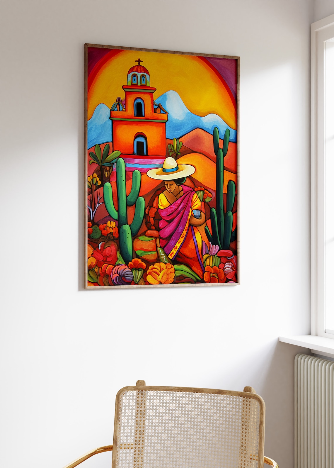 Mexican Culture Poster, Floral Vintage Art Print - Image 3