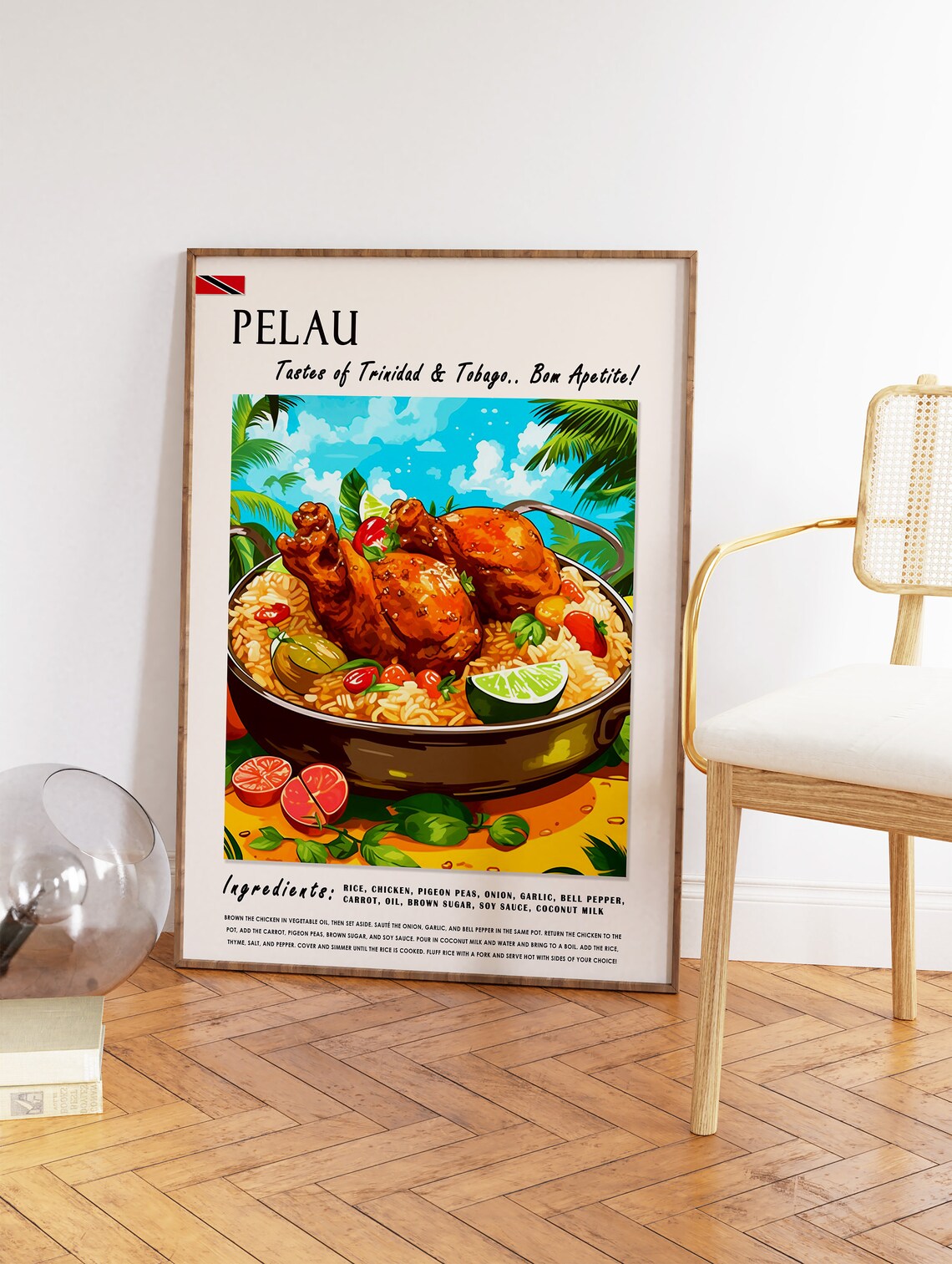 Trinidad And Tobago Pelau Caribbean Food Poster - Image 2