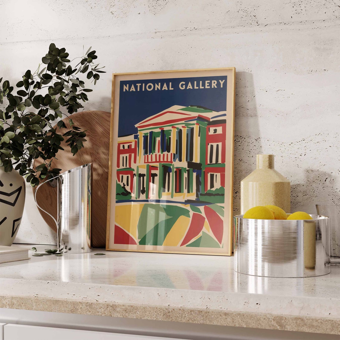 The National Gallery Poster London Print London Art London Poster London Travel Print William Morris Print Vintage Decor - Image 2