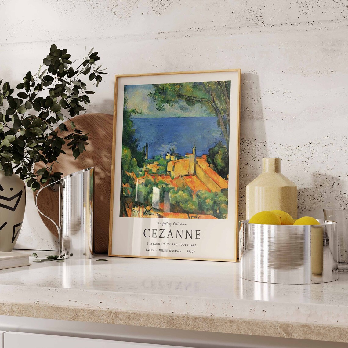 Paul Cezanne Lestaque With Red Roofs Art Print - Image 3