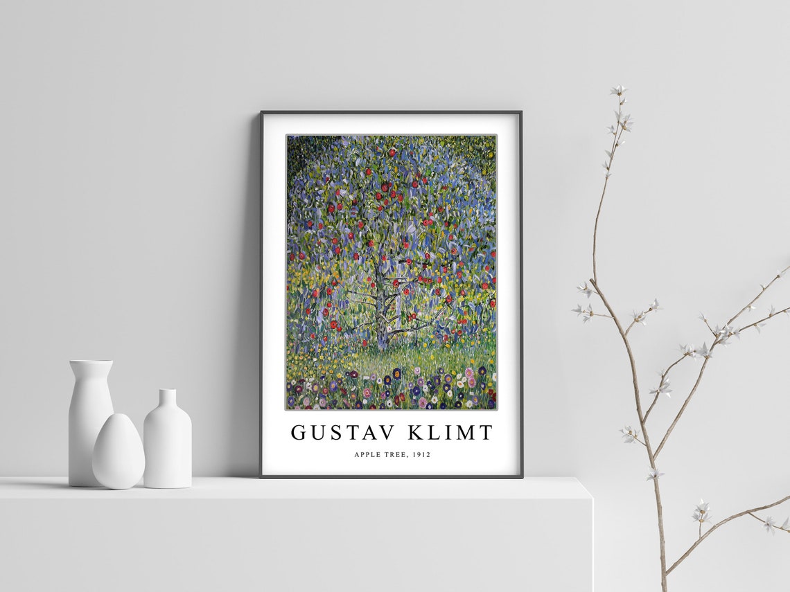 Gustav Klimt Apple Tree 1912 Famous Art Nouveau Masterpiece Poster - Image 2