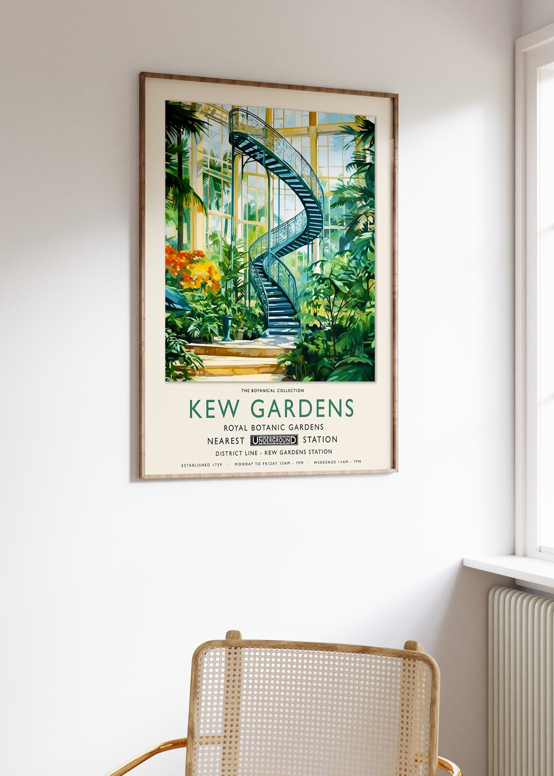Kew Gardens London Print, Henri Rousseau-Inspired - Image 3
