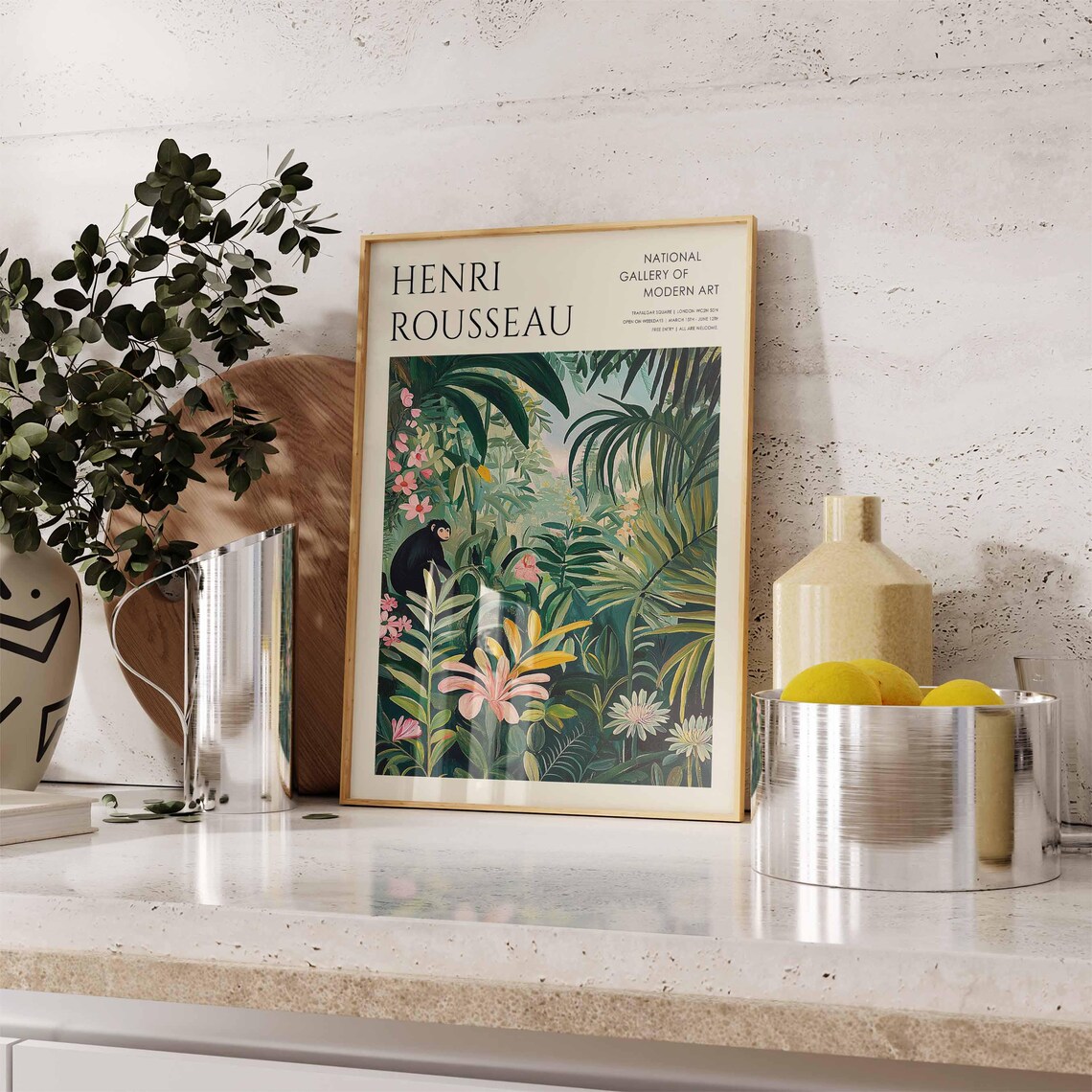 Henri Rousseau Vintage Tropical Jungle Art Print - Image 3