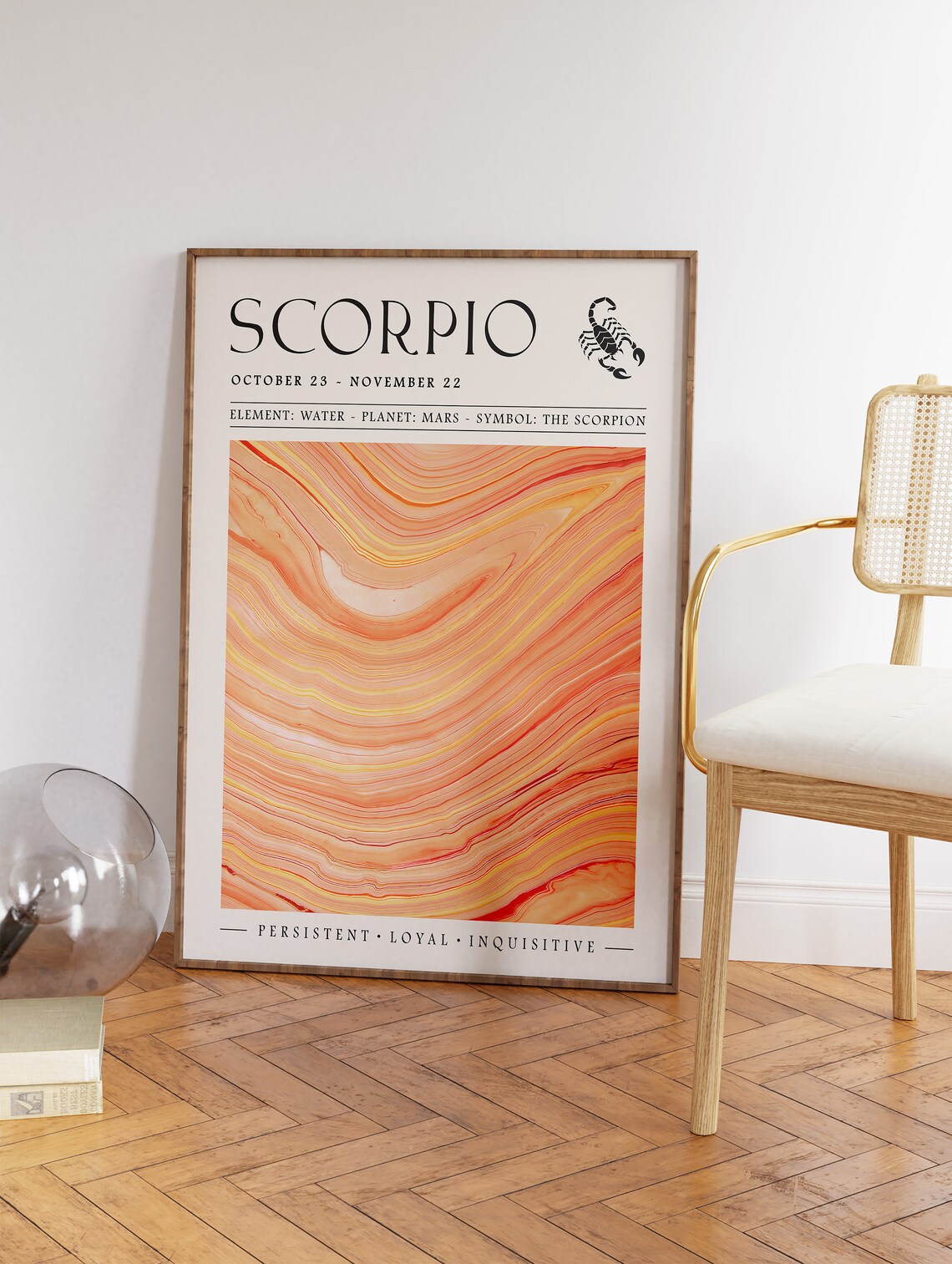 Scorpio Star Sign Boho Art Print, Zodiac Poster - Image 3