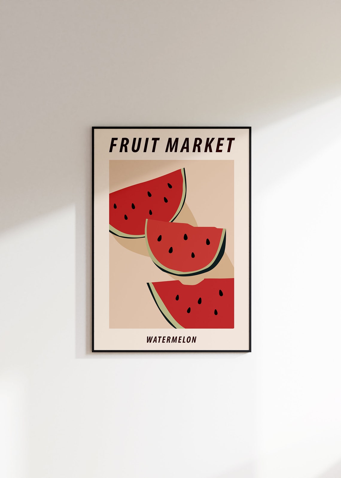 Fresh Watermelon Fruit Market Retro Kitchen Decorative Wall Poster - Image 3