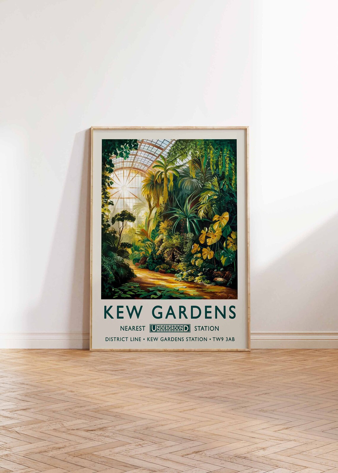 Kew Gardens Print, London Vintage Botanical Poster - Image 2