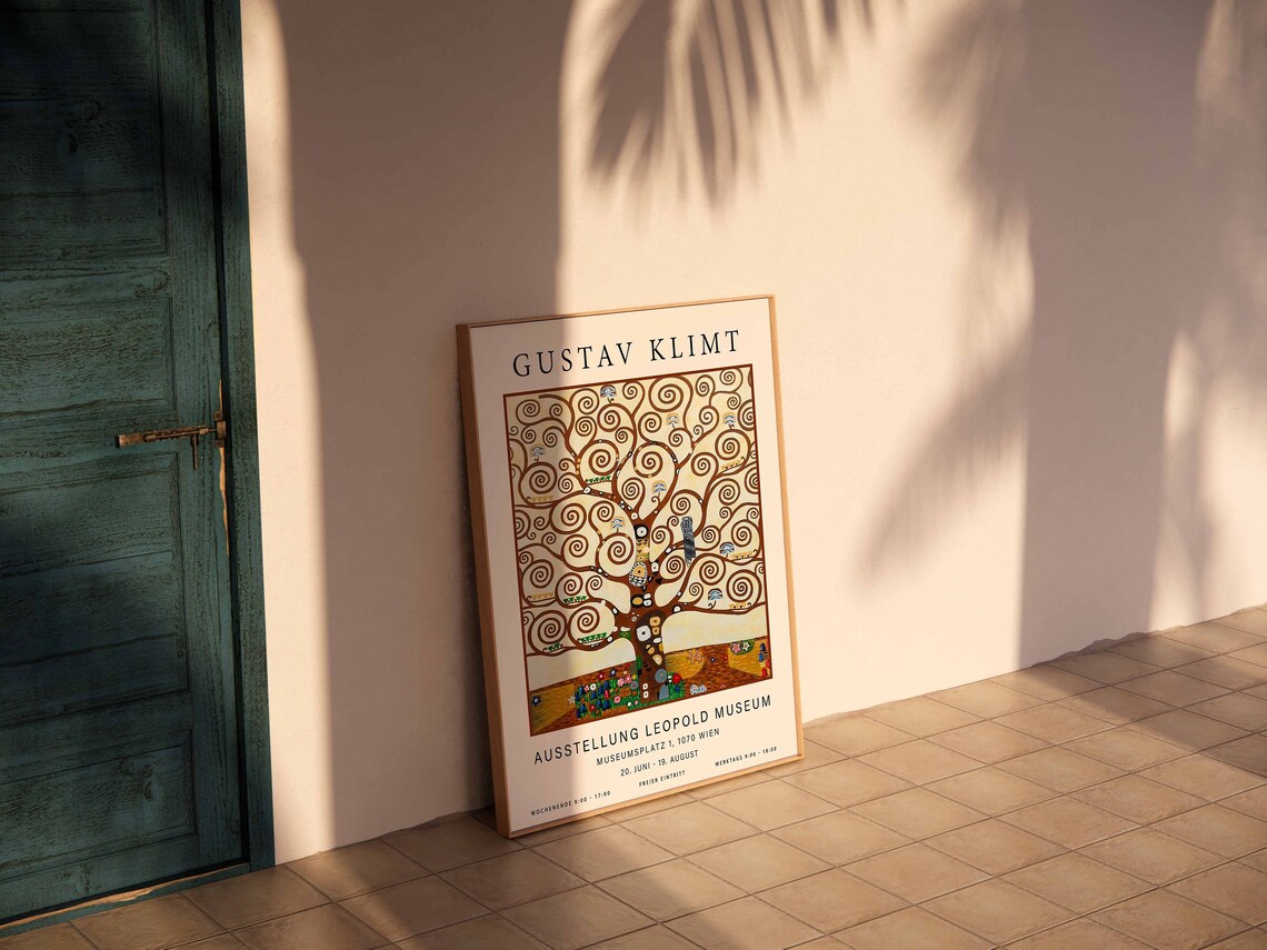 Gustav Klimt Tree Of Life, Art Nouveau Poster - Image 2