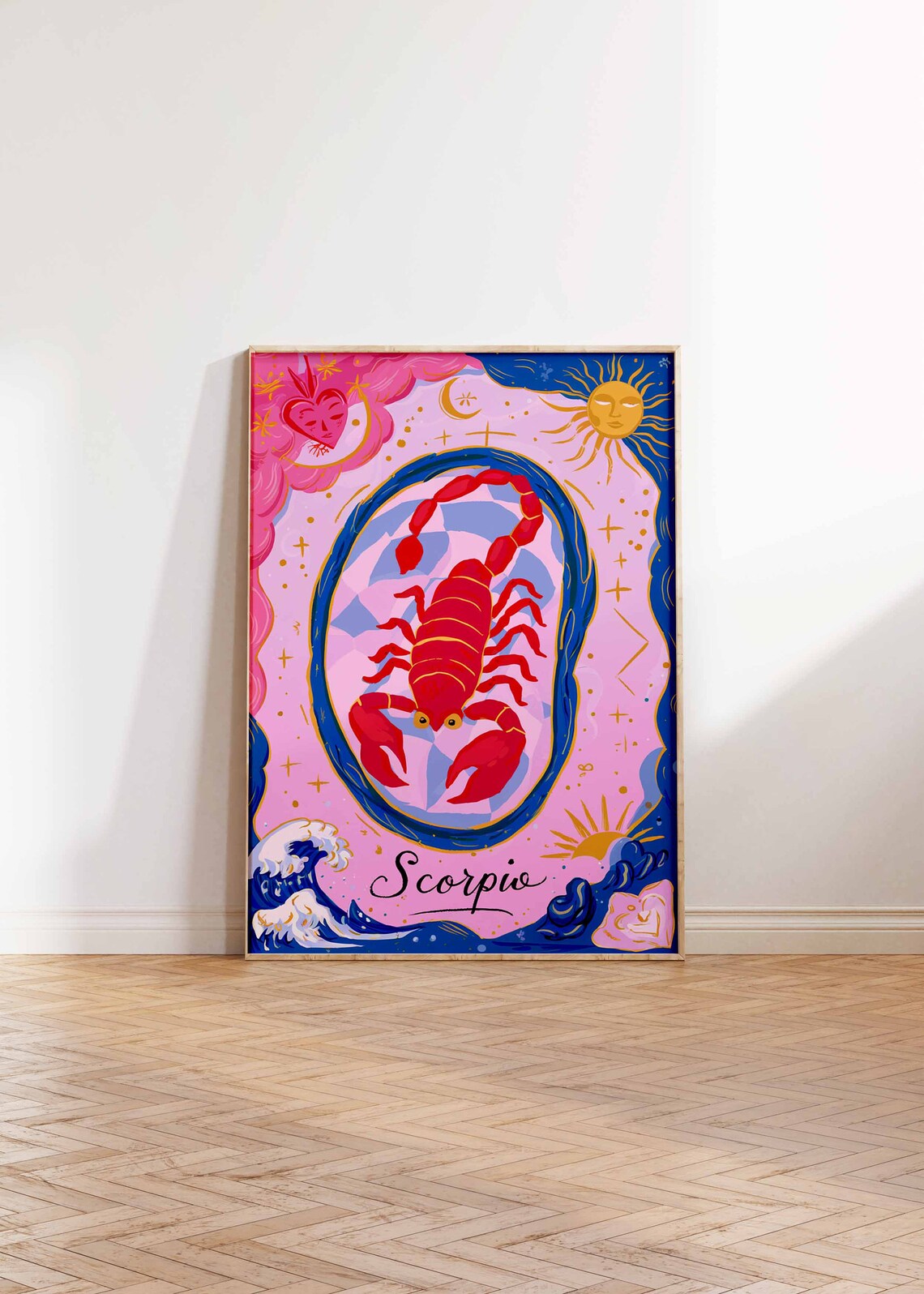 Scorpio Zodiac Poster, Celestial Boho Art Print - Image 3