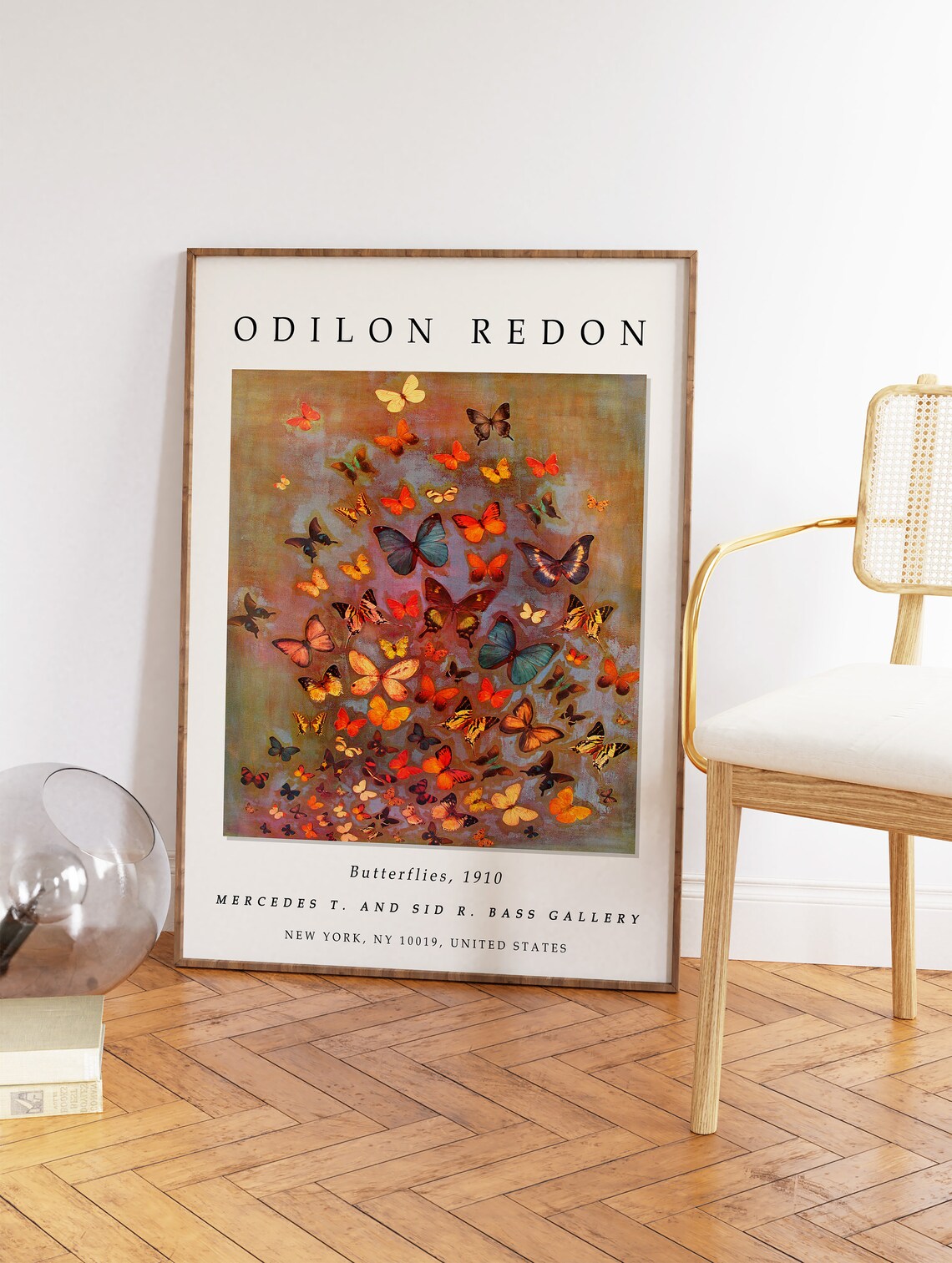 Odilon Redon Butterflies Art Print, Floral Decor - Image 2
