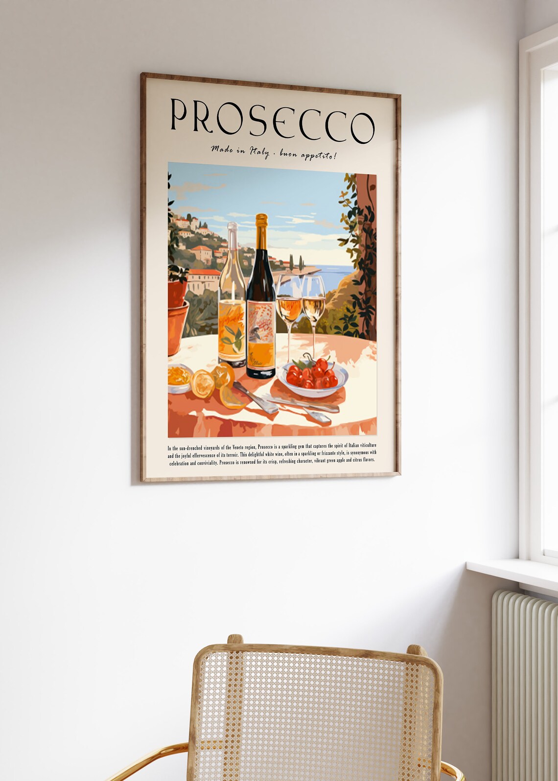 Italian Prosecco Cocktail Print, Kitchen Decor - Image 3