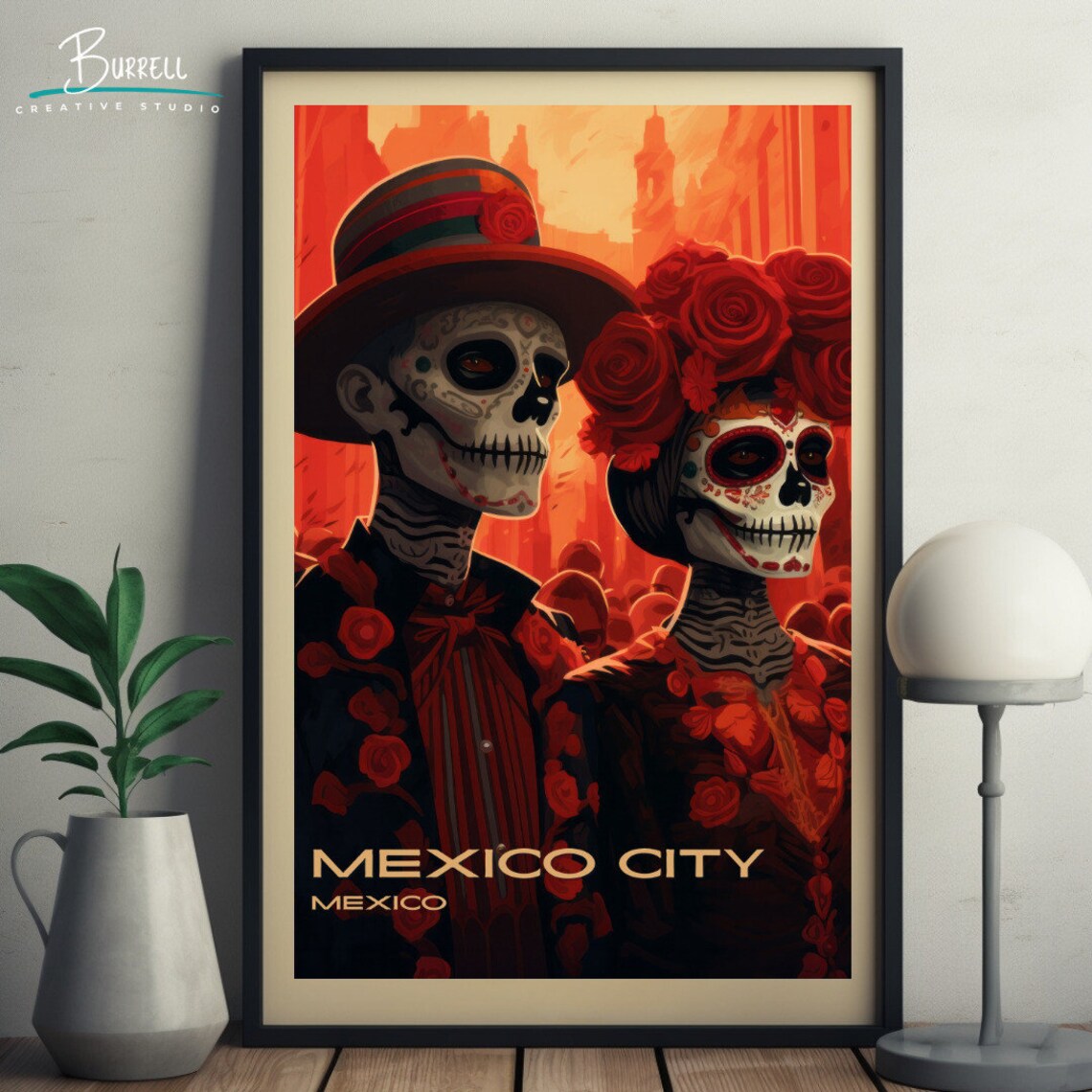 Mexico City Mexico Day Of The Dead Parade Travel Poster - Image 5
