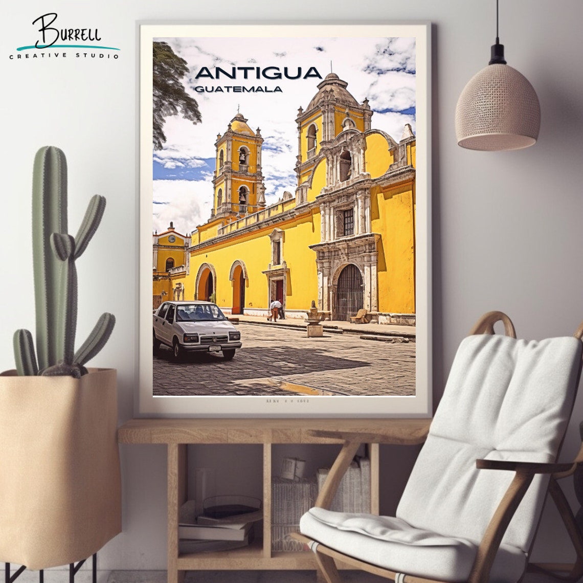 Antigua Guatemala Architecture Travel Poster Wall Art Poster Print - Image 2