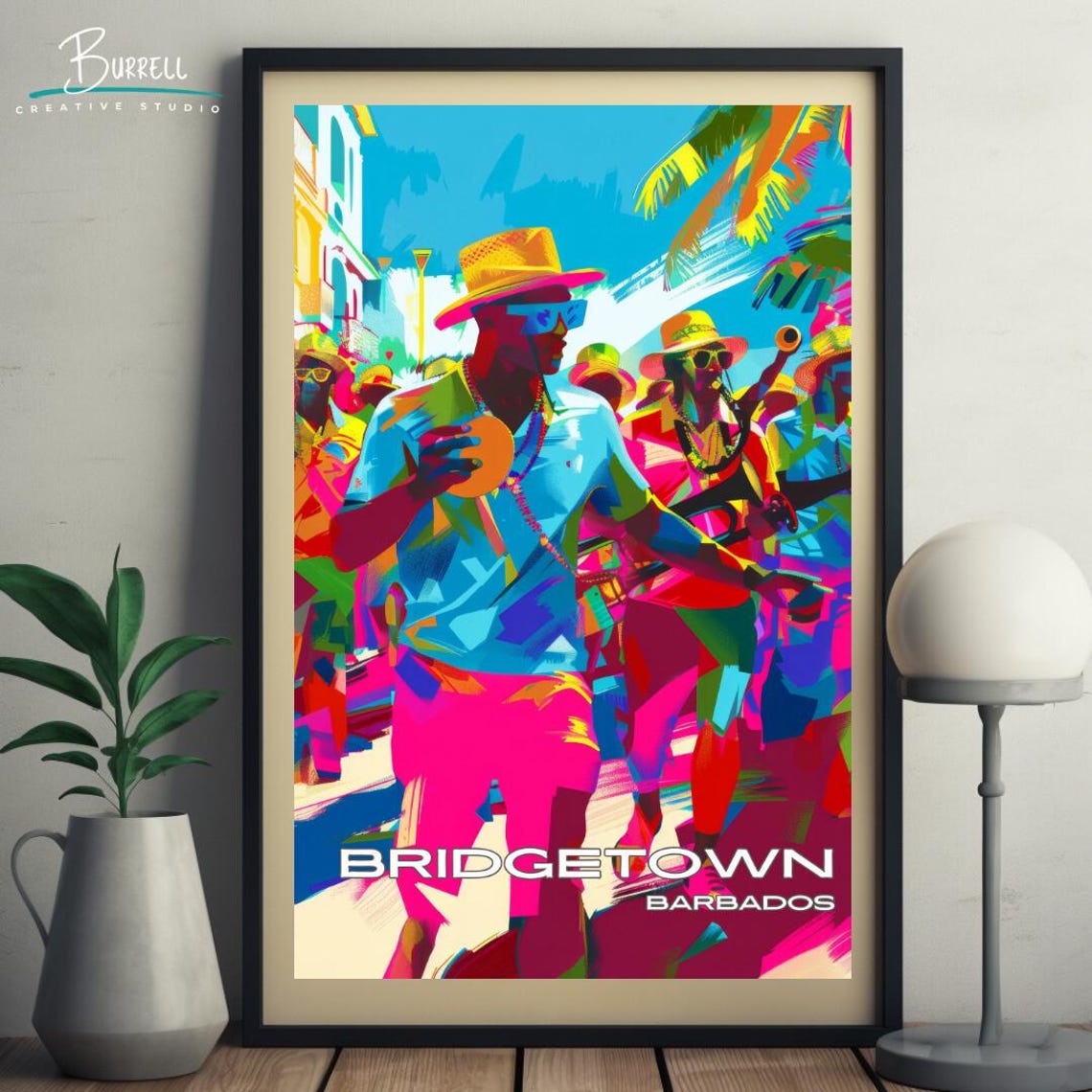 Bridgetown Barbados Carnival Travel Poster Wall Art Poster Print - Image 5