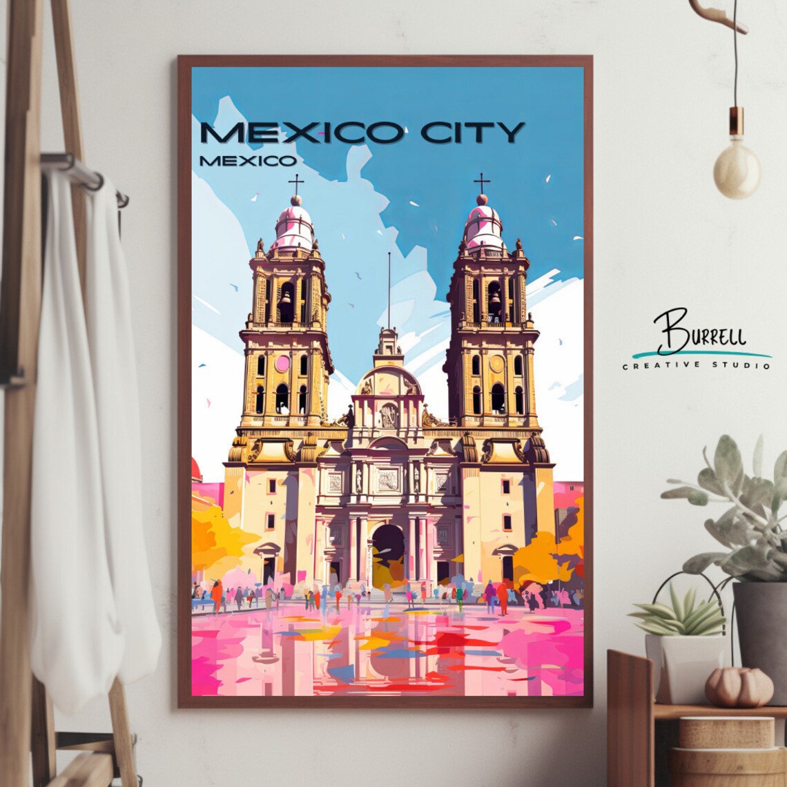Mexico City Metropolitan Cathedral Travel Poster - Image 4