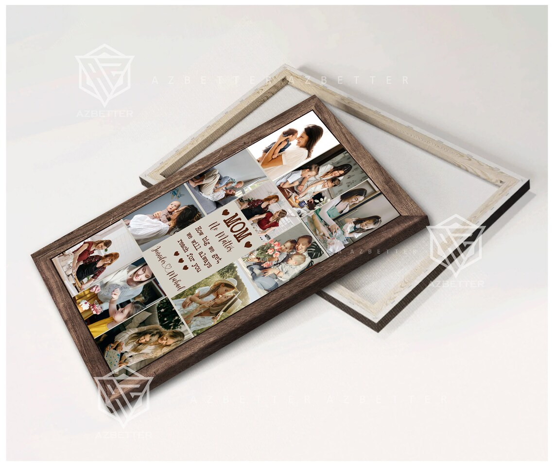 MOM No Matter How Big We Get We Will Reach For You Collage Poster - Image 4