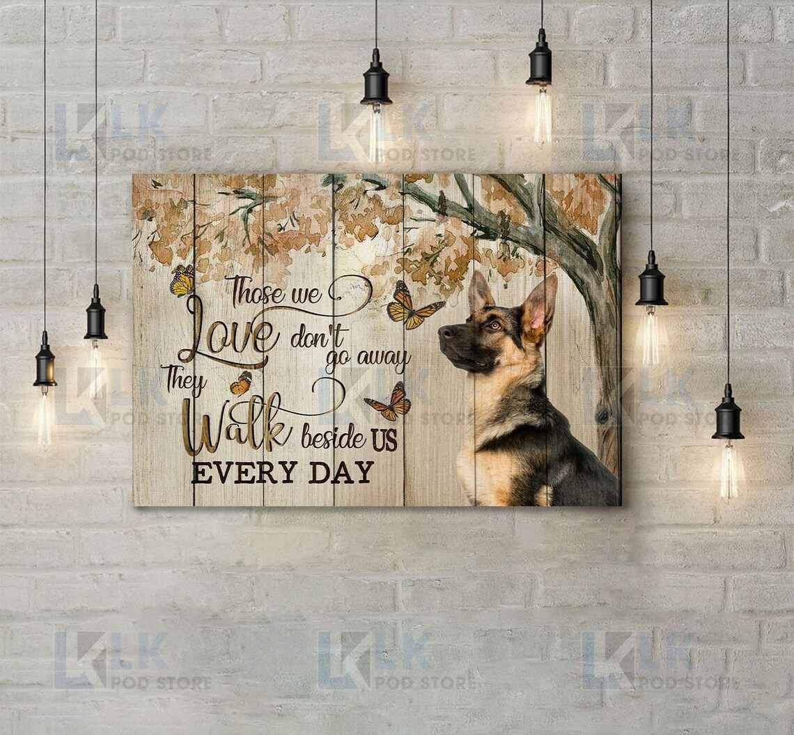 German Shepherd Memorial Wall Art, Dog Painting - Image 3