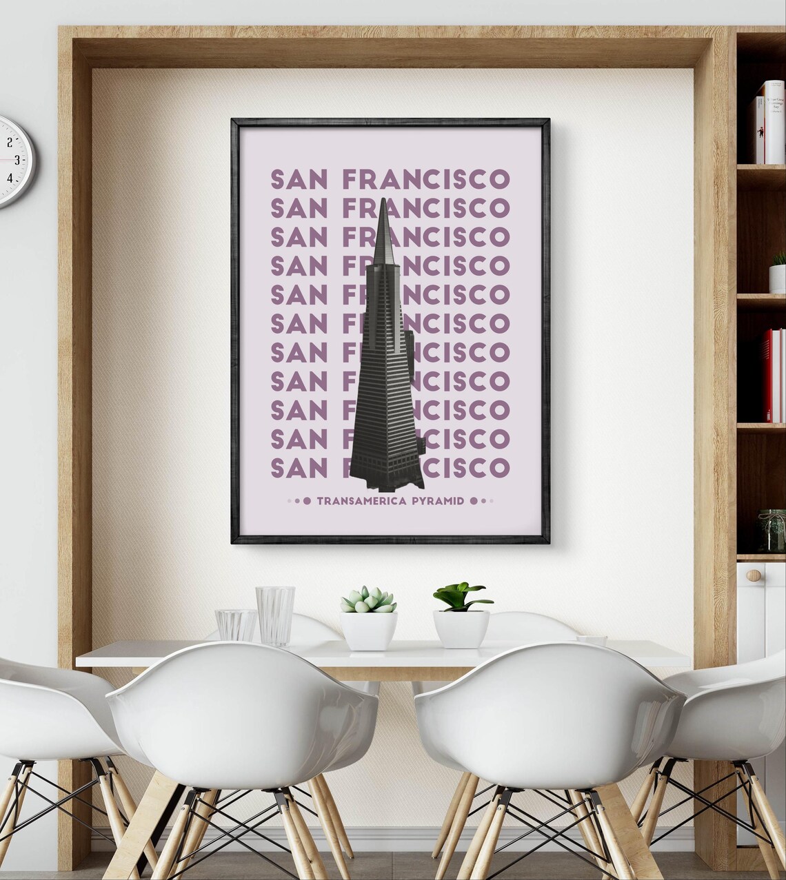 San Francisco Transamerica Pyramid Poster, Minimalist Skyline - Image 2