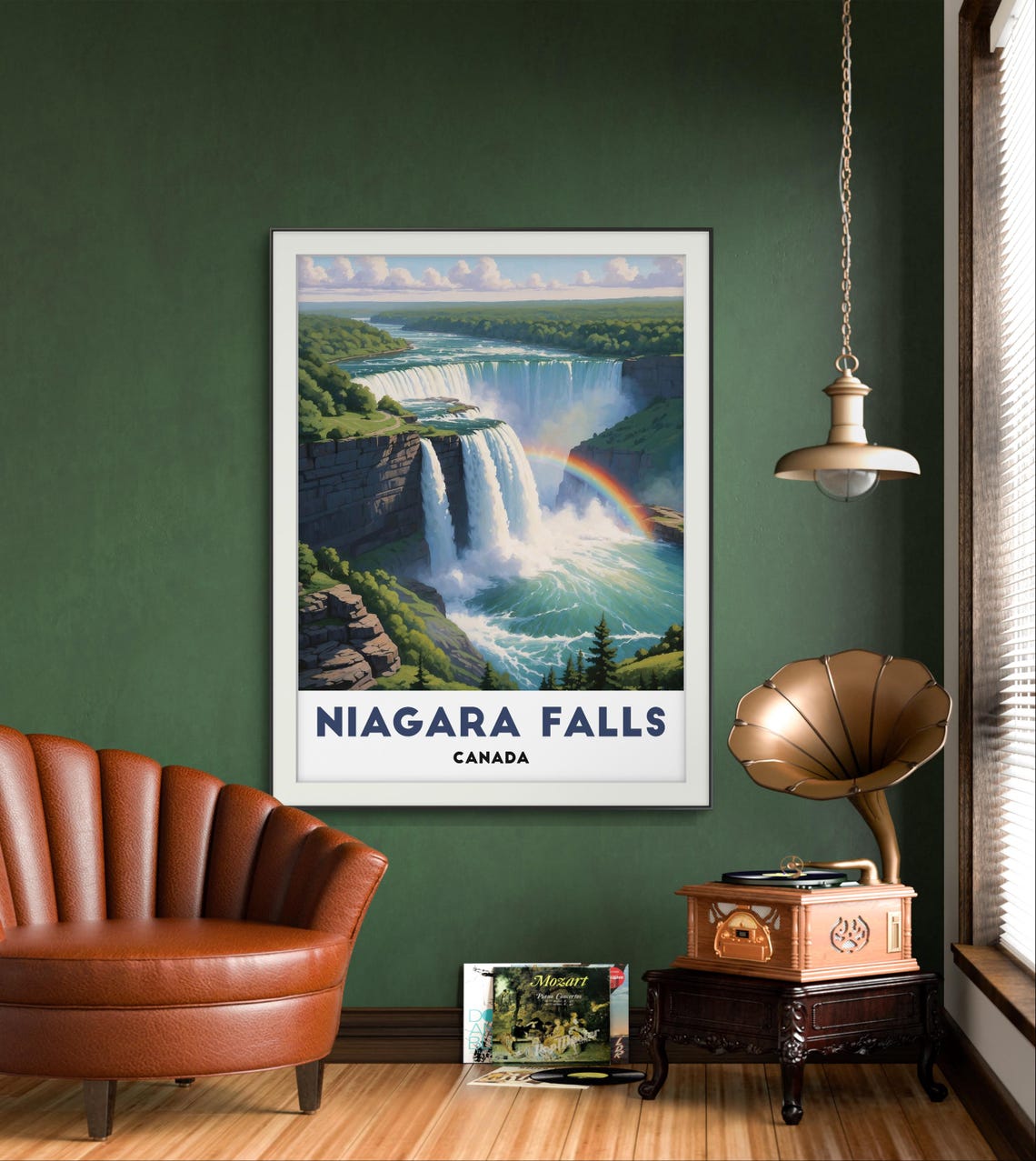 Niagara Falls Poster Majestic Waterfall Landscape Natures Power Art Canada Scenic Decor - Image 2
