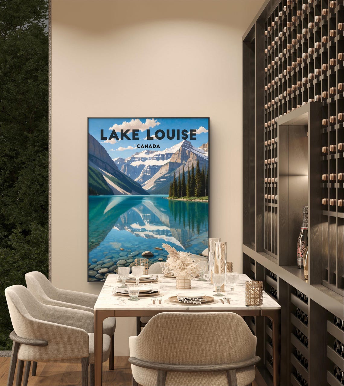 Lake Louise Canada Serene Turquoise Alpine Lake Travel Poster - Image 3