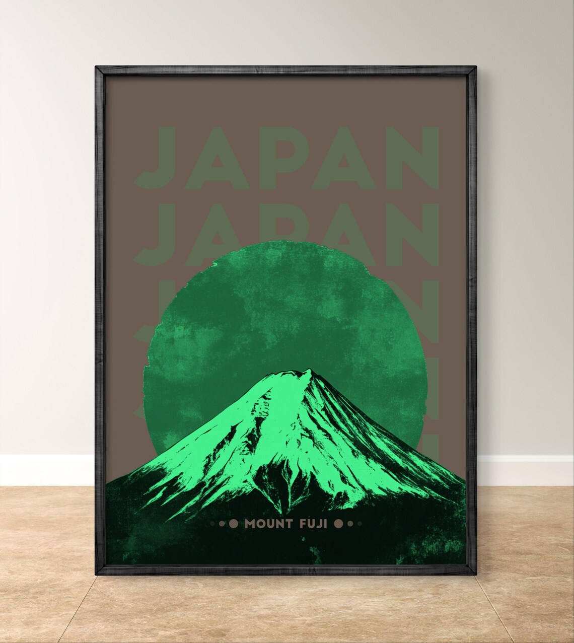 Mount Fuji Japan Minimal Japanese Decor Poster