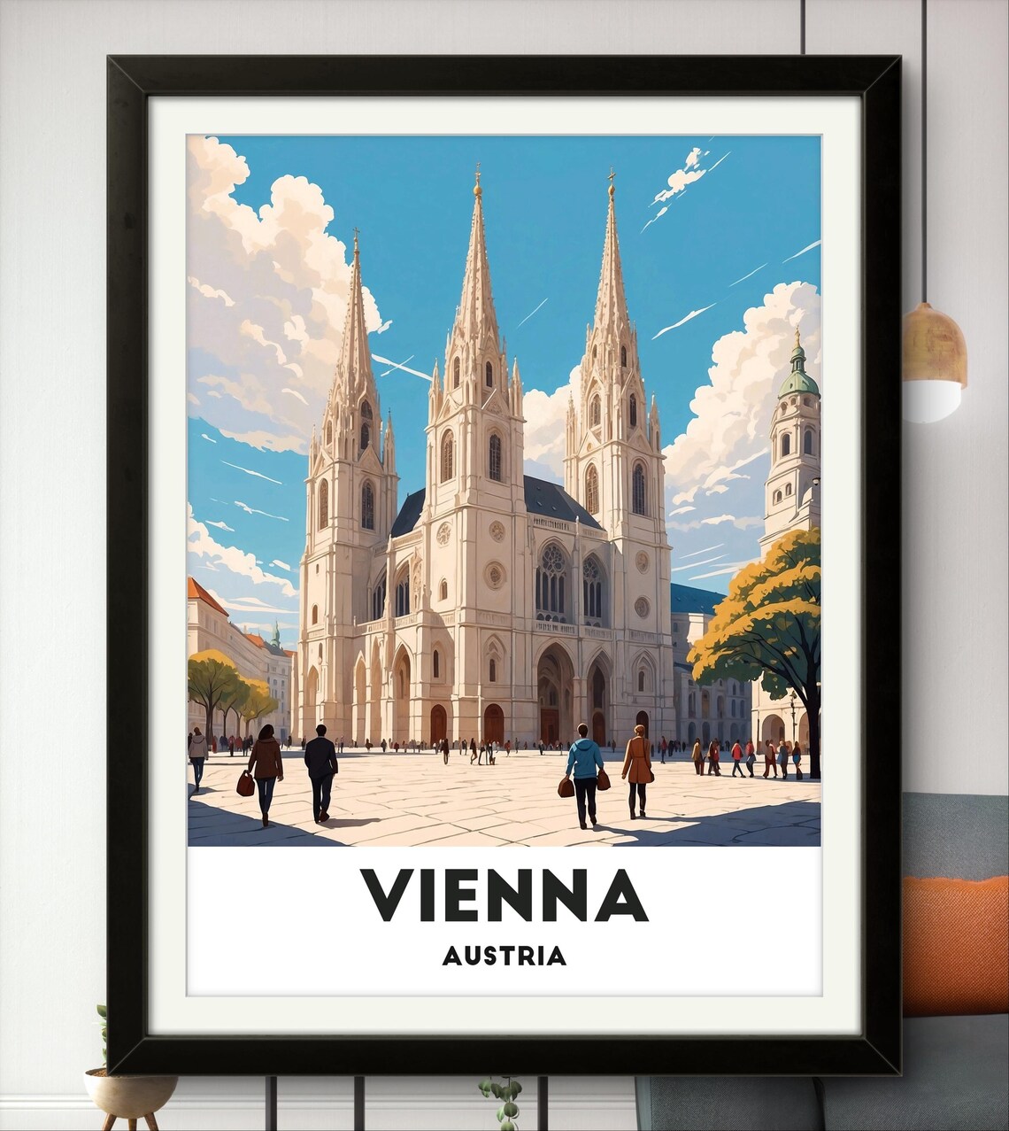 St Stephens Cathedral, Vienna Gothic Architecture Art Print - Image 4