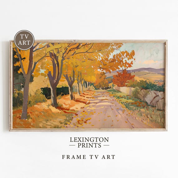 Moody Fall Landscape Tv Art Autumn Tv Art Frame Tv Art Fall Tv Art Vintage Fall Home Decor Forest Tv Art Landscape Wall Art 883