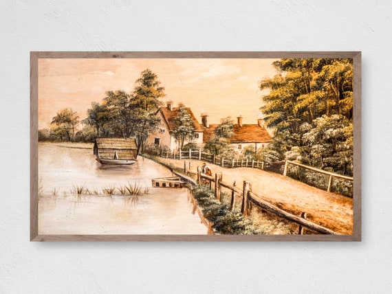 Frame Tv Art Instant Classic Lakeside Frame Tv Art Art Tv For Frame