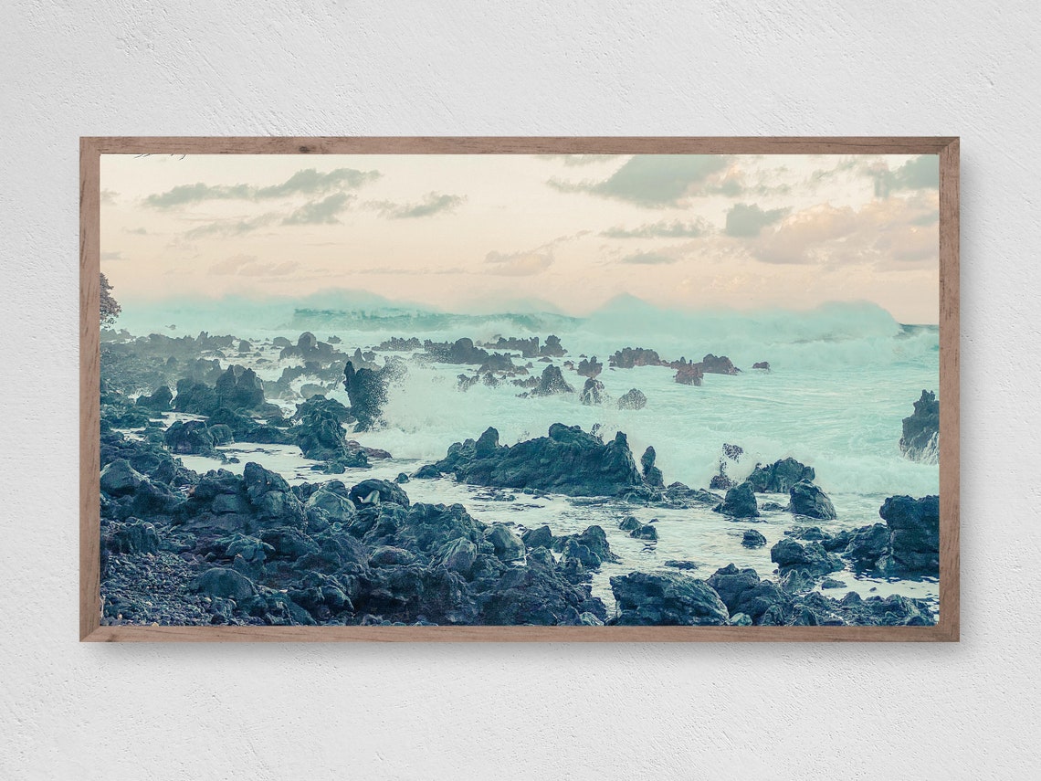 Pastel Ocean Waves Art Print