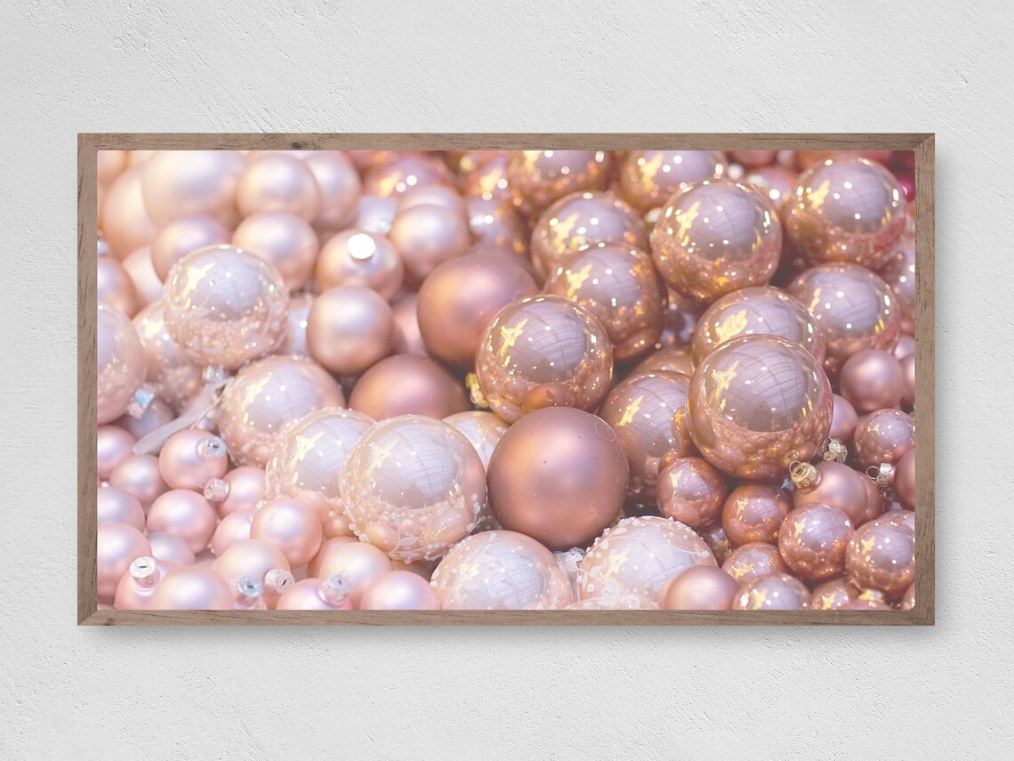 Pretty In Pink Ornaments Christmas Art Print
