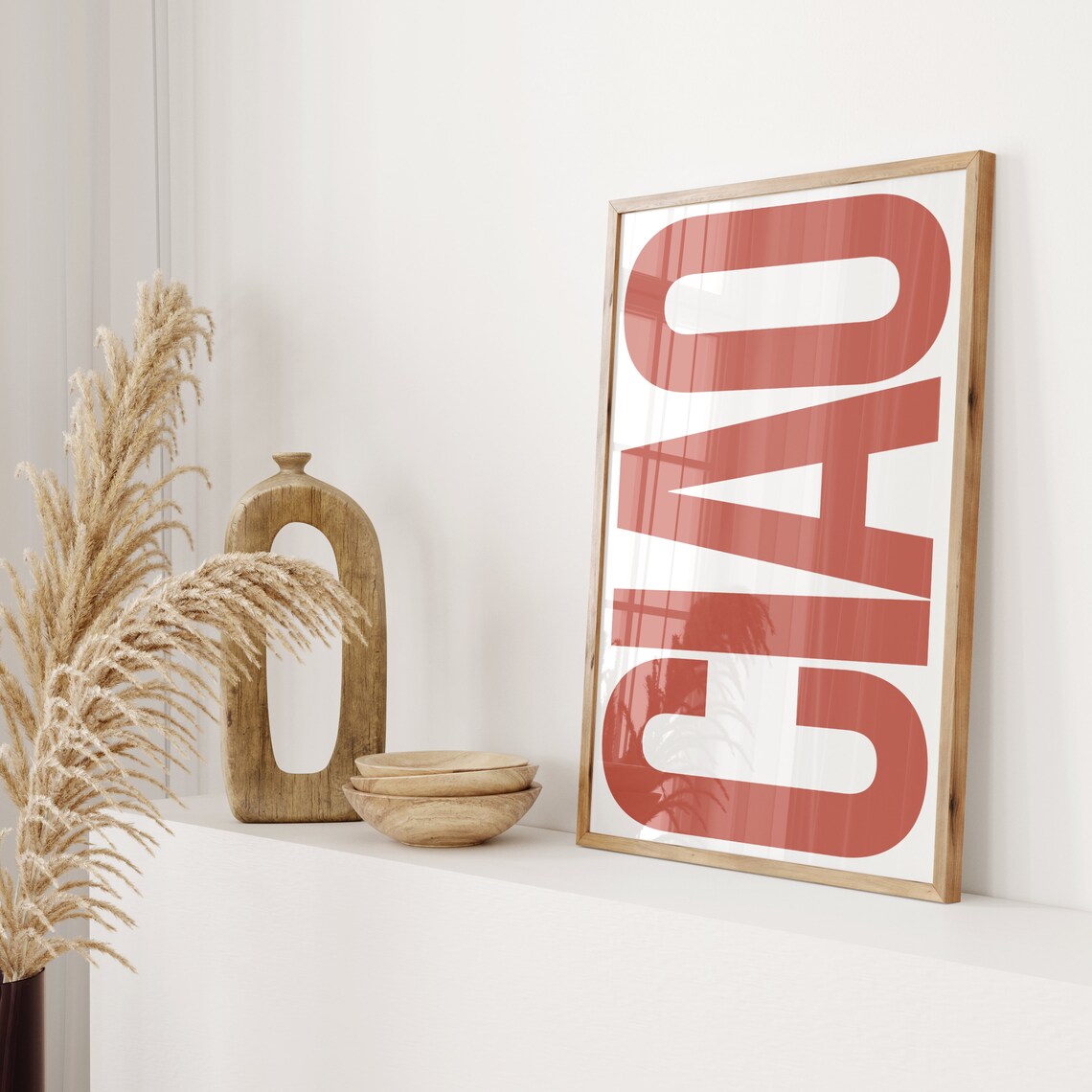 Ciao Typography Retro Poster, Italian Wall Art - Image 2