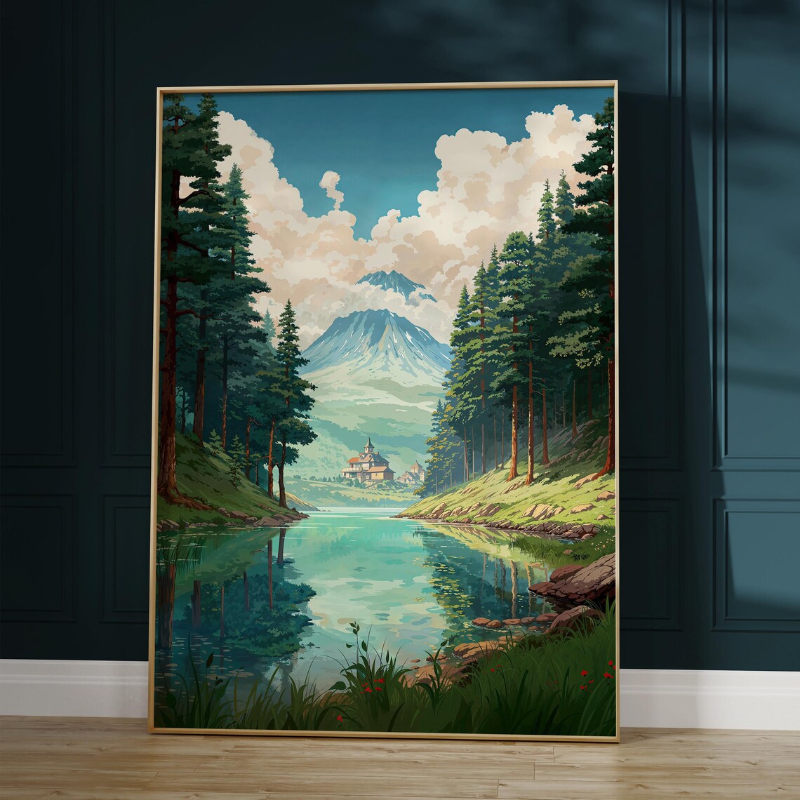 Lofi Anime Japanese Scenery Travel Poster