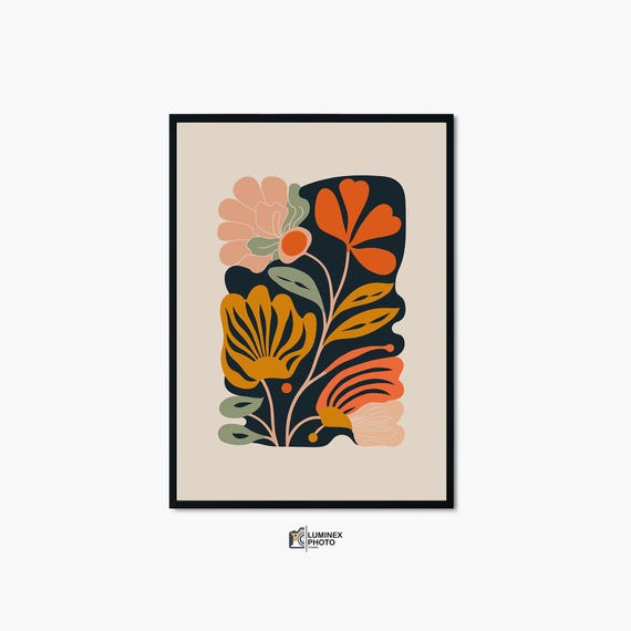 Instant Art Illustrationabstract Floral Photography Print Scandinavian Wall