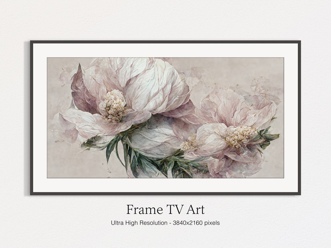 Blush Pink Peonies Close Up Soft Floral Botanical Watercolor Art Print - Image 5