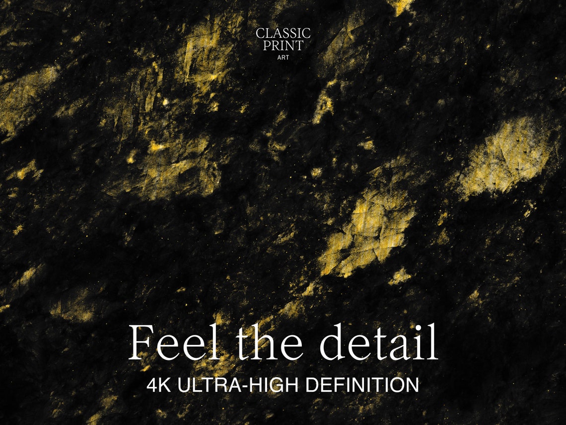 Gold Dust Abstract Modern Art Print - Image 2